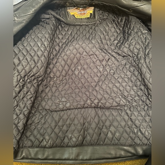 Rare, vintage, thick Harley Davidson Riding leather jacket. - Picture 10 of 12